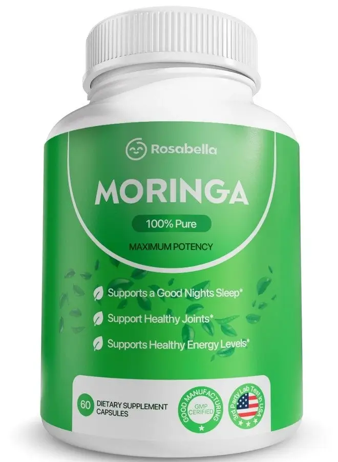 🌿 Premium Moringa Capsules – Energy, Immunity & Joint Support